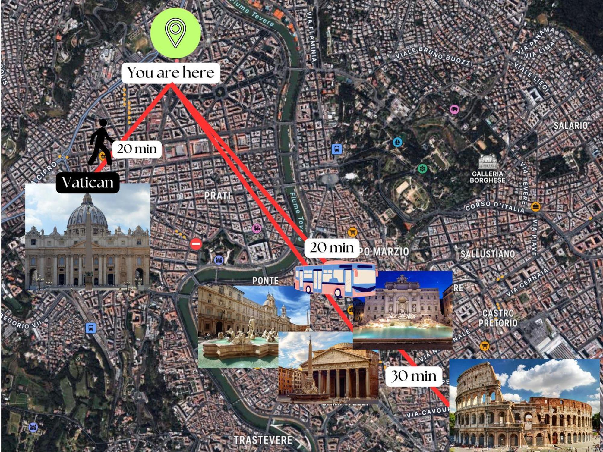 Ottaviano - 10 Min Dal Vaticano 罗马 外观 照片